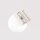 Deckenlampe blendarm Glas Stahl Beige satiniert G9 12cm