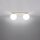 Deckenlampe blendarm Glas Stahl Beige G9 L:34,5 cm