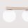 Deckenlampe blendarm Glas Stahl Beige G9 L:34,5 cm