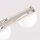 Deckenlampe blendarm Glas Stahl Beige G9 L:34,5 cm