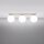 Deckenlampe blendarm Glas Stahl Beige 3-flammig G9 50cm
