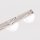 Deckenlampe blendarm Glas Stahl Beige 3-flammig G9 50cm