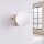 Wandlampe Schalter blendarm Glas Stahl Taupe G9 B:14cm