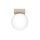 Deckenlampe blendarm Glas Stahl Taupe satiniert G9 12cm