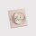 Deckenlampe blendarm Glas Stahl Taupe satiniert G9 12cm