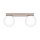 Deckenlampe blendarm Glas Stahl Taupe G9 L:34,5 cm
