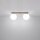Deckenlampe blendarm Glas Stahl Taupe G9 L:34,5 cm