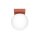 Deckenlampe Glas Stahl Ockerrot satiniert G9 L:12cm