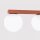 Deckenlampe Glas Stahl Ockerrot 2-flammig G9 L:34,5cm