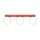 Deckenlampe blendarm Glas Stahl Ockerrot G9 L:50cm