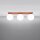 Deckenlampe blendarm Glas Stahl Ockerrot G9 L:50cm