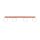 Deckenlampe blendarm Glas Stahl Ockerrot G9 L:88cm