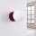 Wandlampe Schalter blendarm Glas Stahl Burgund G9 14cm