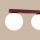 Deckenlampe blendarm Glas Stahl Burgund G9 L:34,5cm