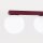 Deckenlampe blendarm Glas Stahl Burgund G9 L:34,5cm