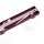 Deckenlampe blendarm Glas Stahl Burgund G9 L:34,5cm