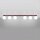 Deckenlampe blendarm Glas Stahl Burgund G9 L:120cm