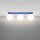 Deckenlampe Glas Stahl Ultramarin 3-flammig G9 L:50cm