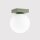 Deckenlampe Glas Stahl Olivgrün satiniert G9 B:12cm