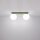 Deckenlampe Glas Stahl Olivgrün 2-flammig G9 L:34,5cm