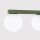 Deckenlampe blendarm Glas Stahl Olivgrün G9 L:50cm