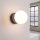 Wandlampe Schalter blendarm Glas Stahl Braun G9 T:14cm