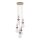 Hängelampe Modern Glas Stahl Sandfarben E14 B:42 cm