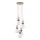 Pendelleuchte Glas Stahl Sand E14 B:42 cm blendarm