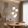 Pendelleuchte Glas Stahl Sand E14 B:42 cm blendarm