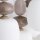 Pendelleuchte Glas Stahl Sand E14 B:42 cm blendarm