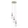 Hängelampe Modern Glas Stahl Sand E14 Ø42 cm 3-flammig