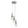 Pendelleuchte Modern Glas Stahl Cognac Braun E14 Ø42cm