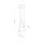 Pendelleuchte 3-flammig Glas Cognac Braun E14 Ø42 cm