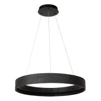 LED Pendelleuchte Beton Schwarz CCT 2200-3300K Ø60 cm