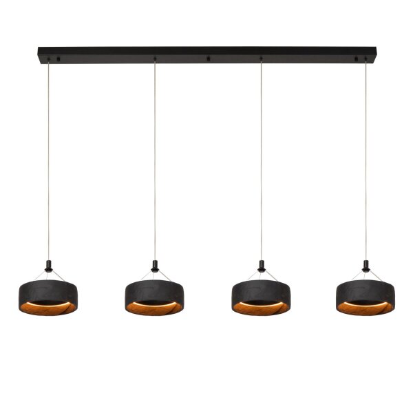 LED Hängelampe Beton Schwarz CCT 2200-3300K L:140 cm