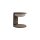 LED Tischlampe dimmbar Holz Glas Taupe 3000K H:20,4 cm