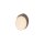 LED Tischlampe dimmbar Holz Glas Taupe 3000K H:20,4 cm