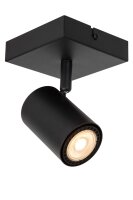 Deckenspot schwenkbar drehbar Schwarz GU10 B:10 cm