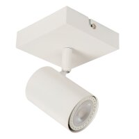 Deckenstrahler schwenkbar drehbar Weiß GU10 H:15 cm