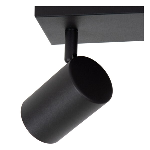 Deckenspot schwenkbar Schwarz 3-flammig GU10 L:40 cm