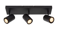 Deckenspot schwenkbar Schwarz 3-flammig GU10 L:40 cm
