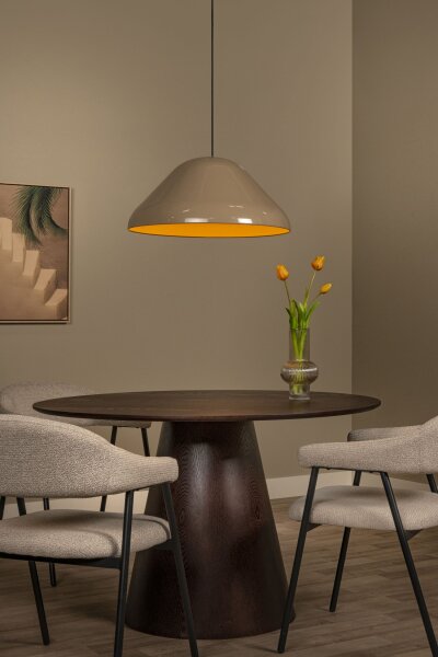 Pendelleuchte verstellbar Taupe Retro E27 Ø56 cm