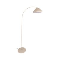 Bogenlampe XXL Fußschalter Beige Retro E27 H:210 cm