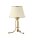 Tischleuchte BERTHA 38cm in Shabby Gold Wei&szlig; Lampe