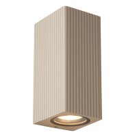 Au&szlig;enwandleuchte Up Down Aluminium Taupe GU10 IP65