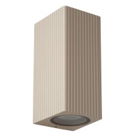 Außenwandleuchte Up Down Aluminium Taupe GU10 IP65
