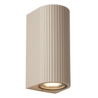 Au&szlig;enleuchte Up Down Aluminium Taupe GU10 IP65 B:7,5 cm