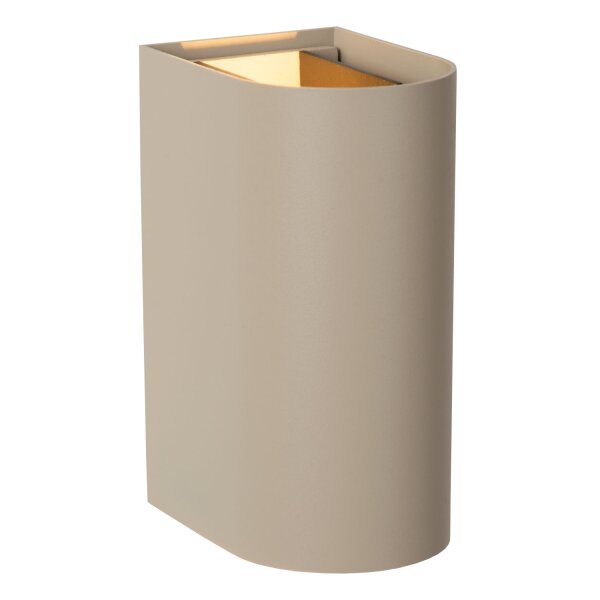 LED Außenwandlampe Aluminium Taupe CCT 2200-3000K IP54