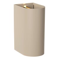 LED Außenwandlampe Aluminium Taupe CCT 2200-3000K IP54