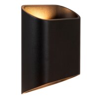 LED Au&szlig;enwandlampe Up Down Aluminium Schwarz 2700K IP65